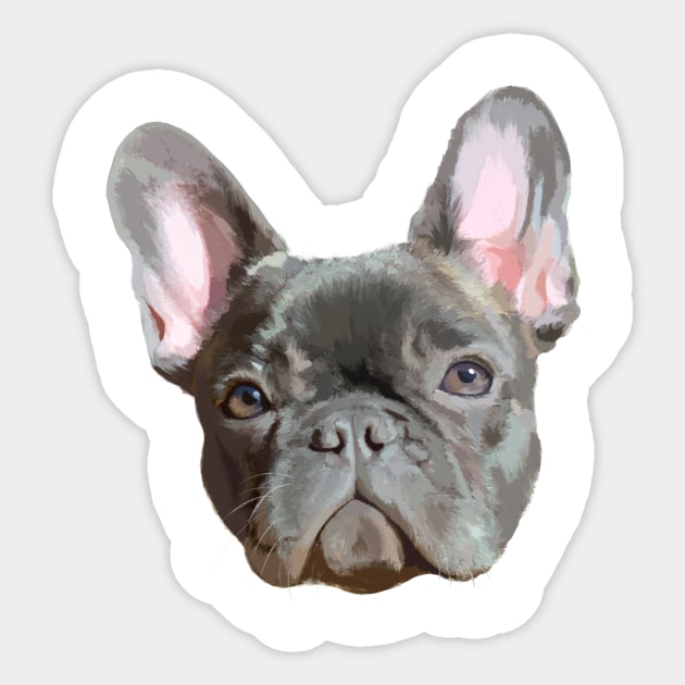French Bulldog Frenchie Dog Love Sticker by Adria Adams Co.